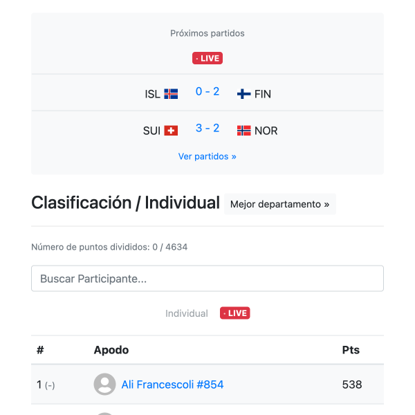 Actualizaciones en vivo - Copa Mundial 2026