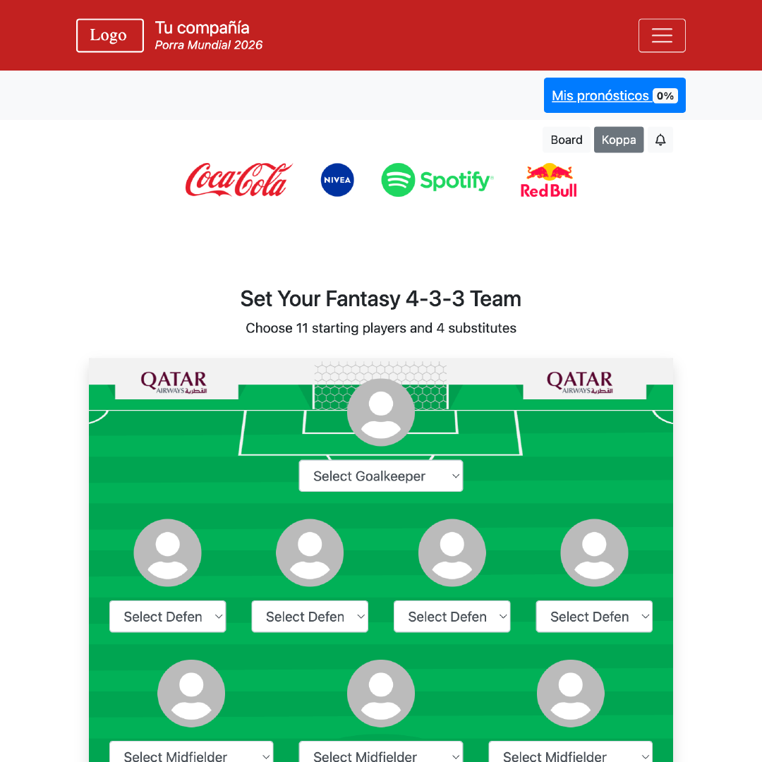 Fantasy Team - Copa Mundial 2026